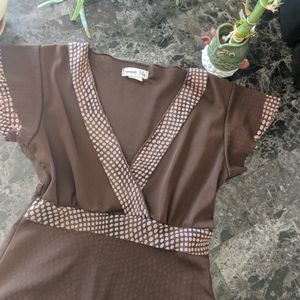 3/$10 Sale! Sweet Lily pink polkadot top